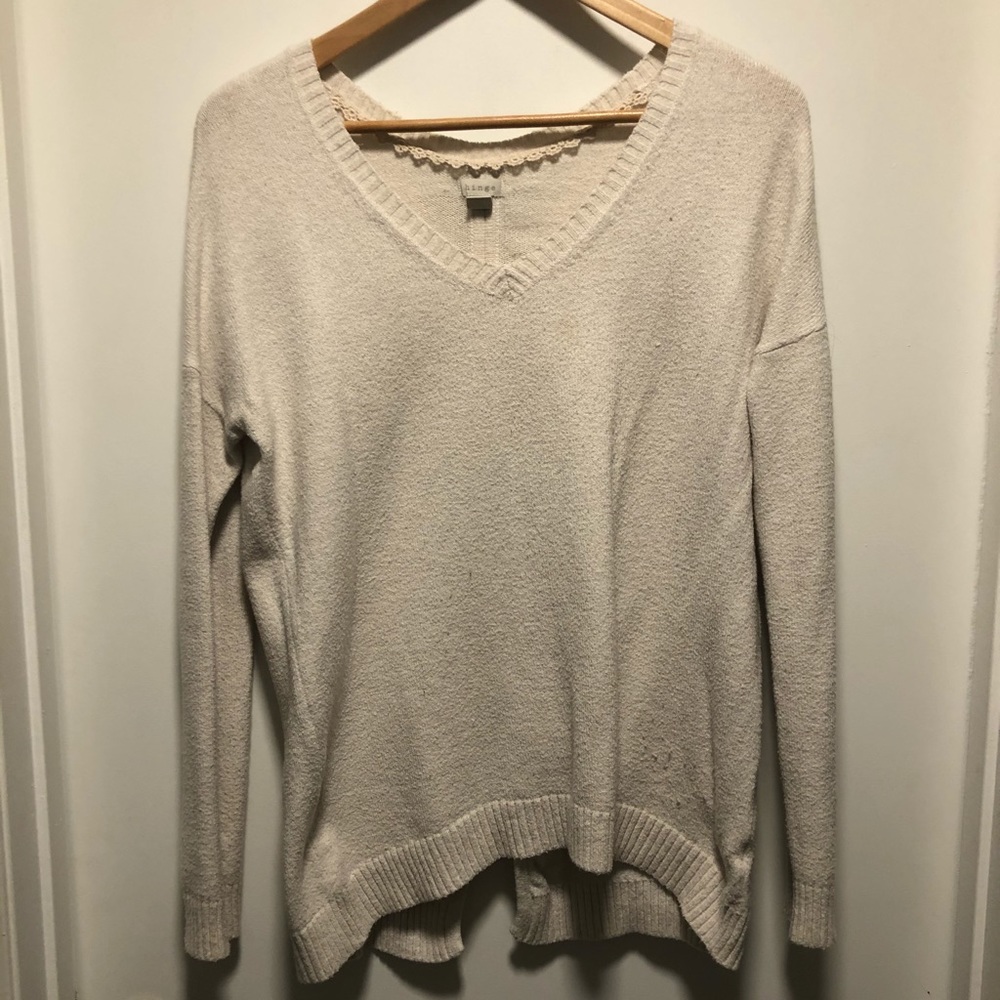 Cream Hinge Sweater